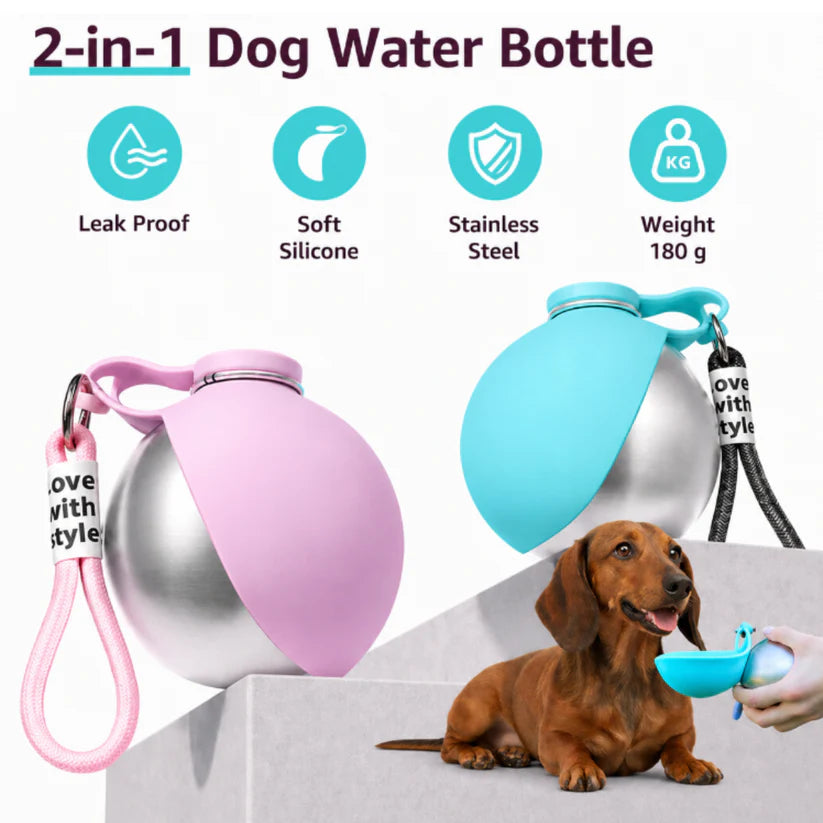 Pupcup Portable Dog Water Bottle